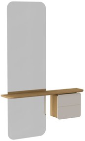 Set da ingresso in rovere con decorazioni in bianco e naturale One More Look - UMAGE