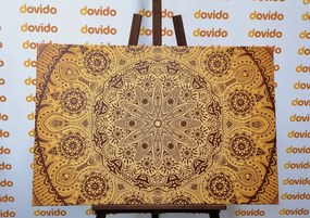 Stampa su tela – Mandala ornamentale con pizzo