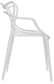 Sedia per casa giardino impilabile - MARK curve Bianco 4 sedie