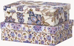 Set di 2 scatole decorative fatte a mano Tara
