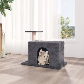 Albero per gatti con tiragraffi in sisal grigio scuro 51 cm