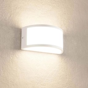 Applique Moon Design - E27 Bianca Curva per Esterni IP65