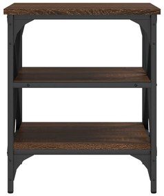 Tavolino da salotto rovere marrone 40x42x50cm legno multistrato