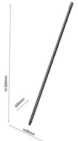 Scopa con manico nero, lunghezza 130,5 cm - Addis