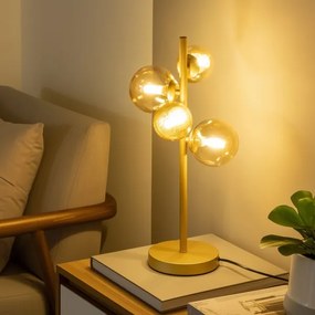 Brilagi -Vetro di ricambio per lampadario, applique e lampada MISTEL,MILLA diametro 8 cm oro