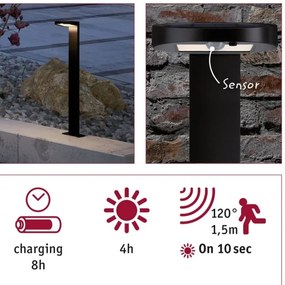 Paulmann 94249 - LED/1,2W IP44 da esterno solare lampada con sensore RYSE 3,7V
