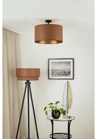 Brilagi - Lampadario OREGON ROLLER VEGE 1xE27/15W/230V Ø45 cm marrone