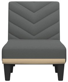 Chaise longue in tessuto grigio scuro