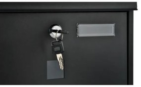 Cassetta delle lettere 34x30,7 cm nera