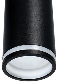 Lampada a Sospensione GU10 per Binario Monofase - Nera 15 metri