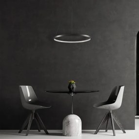 Lampadario LED a sospensione con filo LEA LED/20W/230V 4000K diametro 50 cm nero
