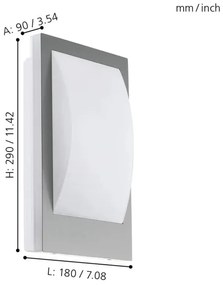 Eglo 97239 - Lampada LED dimmerabile da esterno VERRES-C 1xE27/9W/230V BT IP44