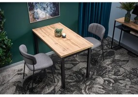 Tavolo da pranzo KINDOR rovere Wotan/nero