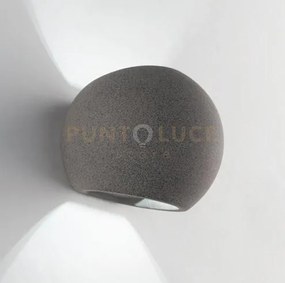 Applique a parete moses cemento 1 luce attacco g9 15,5x11,5x12,5cm