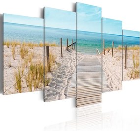 Quadro Verso il mare  Colore Beige, Dimensioni e Misure 100x50