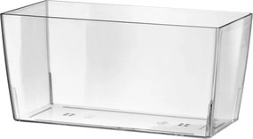 Vaso Rettangolare 30x14,5x15 cm in Plastica Coimbra 30 Trasparente...