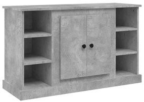 Credenza grigio cemento 100x35,5x60 cm in legno multistrato