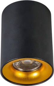 Faretto smart nero con oro incl. Sorgente luminosa GU10 WiFi - Ronda