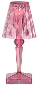 Kartell - Battery Portable Lampada da Tavolo IP54 Pastel Rosa Kartell