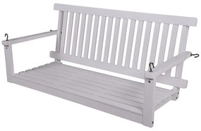 Altalena da giardino in legno bianco Augusta - Garden Pleasure