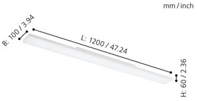 Eglo 32349 - Plafoniera LED RGBW dimmerabile TURCONA-C LED/34W/230V + telecomando