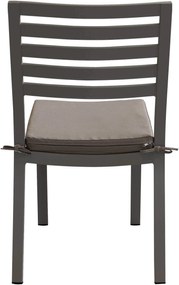 DEXTER - set tavolo in alluminio cm 160/240 x 90 x 75 h con 4 sedie Dexter