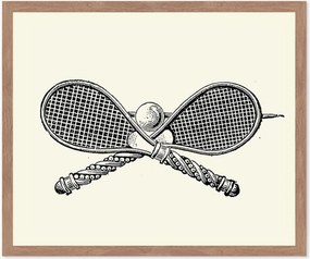 Stampa digitale incorniciata Tennis Rackets, varie misure