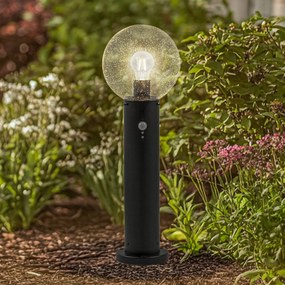 Lindby lampioncino Dangan, trasparente, 60 cm, vetro, sensore