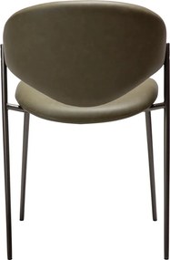 Sedia da pranzo color kaki in similpelle Zone – DAN-FORM Denmark