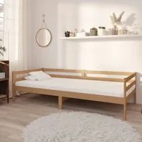 Divano Letto con Materasso 90x200 cm Miele in Legno di Pino cod mxl 48321