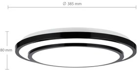Brilagi-Luce LED dimmerabile LUCIANO LED/48W/230V 3000-6500K ø 39 cm black+RC