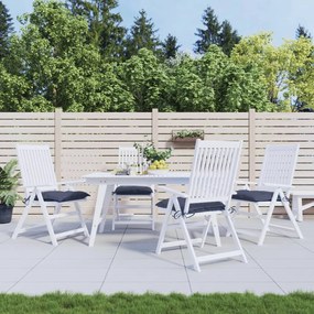 Cuscini Per Sedia 4 Pz Blu Marino 40x40x7 Cm İn Tessuto Oxford /