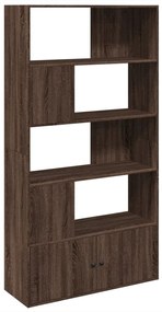 Libreria rovere marrone 100x36x189 cm in legno multistrato