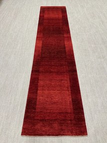 Loribaft Tappeto 100 x 450 Rosso (Iran) Annodato A Mano