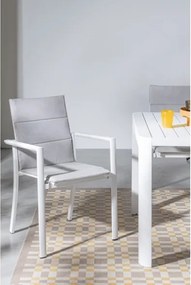 Tavolo Da Esterno Allungabile In Alluminio 100x180-240 Cm Kiplin Bianco Bizzotto