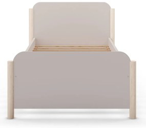 Letto per bambini in legno di pino crema 90x190 cm Enola - Marckeric