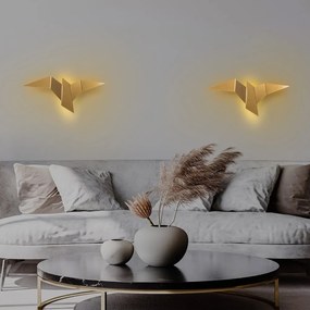 Lampada da parete a LED di colore oro Pacali - Opviq lights