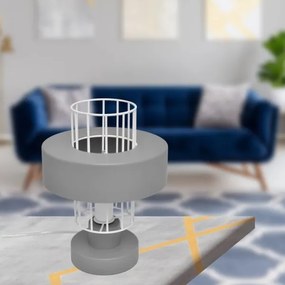 Lampada da tavolo VOLTA 1xE27/15W/230V grigio