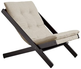 Sedia pieghevole Nero/Lino Beige Boogie - Karup Design