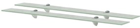 Mensole Galleggianti 2 Pz İn Vetro 90x20 Cm 8 Mm /