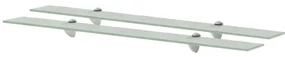 Mensole Galleggianti 2 Pz İn Vetro 90x20 Cm 8 Mm /