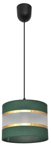 Lampadario a sospensione con filo HELEN 1xE27/15W/230V diametro 20 cm verde/oro