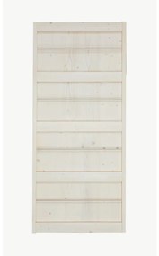 Anta per porta scorrevole Storage in legno massello bianco L 96 x H 215 cm reversibile