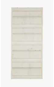 Anta per porta scorrevole Storage in legno massello bianco L 96 x H 215 cm reversibile
