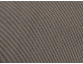 Divano angolare grigio tortora allungabile e con contenitore rivestito in velluto a coste Voltaire – Bobochic Paris