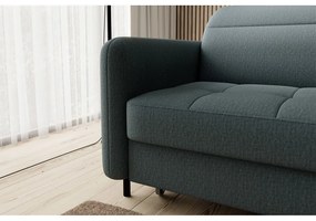 Divano angolare verde polveroso allungabile/con contenitore (con penisola a destra/con chaise lounge) e rivestimento in velluto Gomsi – ELTAP