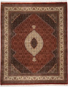 Tabriz Tappeto orientale 300x240 Rosso (Indian) Annodato A Mano