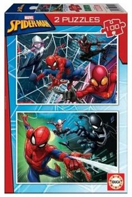 Set di 2 Puzzle   Spider-Man Hero         100 Pezzi 40 x 28 cm