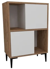 Mobile Da Cucina Multiuso Dispensa 60x35x90 Nikla Rovere E Bianco