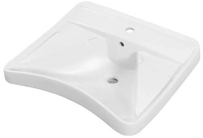 Lavabo sospeso per disabili 66 cm ergonomico con poggia gomiti